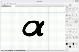 Crea y edita tipografías vectoriales con BirdFont