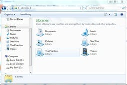 How to use Library folders in Windows