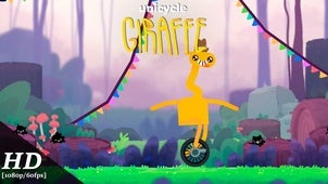 Put your balance to the test in Unicycle Giraffe