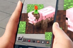 Microsoft introduces a new version of Minecraft for smartphones which includes augmented reality