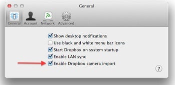 Dropbox importa fotografías automáticamente desde tu cámara 