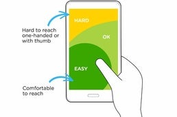 Cómo utilizar nuestro smartphone con una sola mano