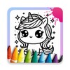 Icono de Unicorn Coloring World