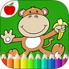 Jungle Animals Coloring Book icon