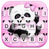 Pink Girly Panda Keyboard Them icon