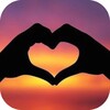 heart hand emoji icon