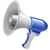 Police megaphone bullhorn icon