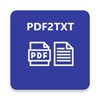 Convert PDF to TXT text icon