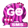 GO SMS Pro Theme Pink Zebra icon