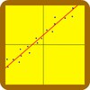 Linear regressionn(least squares method) icon