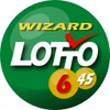 Lotto wizard. number generator icon