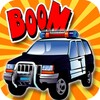 Speed car police icon