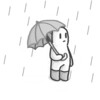 10. Rainy attic room icon