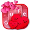 Ícone de Cute Hearts Keyboard Design