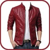 Man Leather Jacket Photo Suit icon