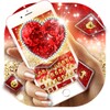 ไอคอน Golden Red luxury Heart