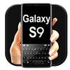 Black Galaxy S9 Keyboard Theme simgesi