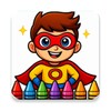 Superhero Coloring Game Book icon