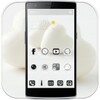 Pure white Love Heart Theme Live wallpaper icon