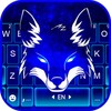 Pictogramă Neon Wolf Blue Keyboard Background