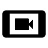 Landscape video camera icon