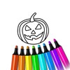 Icono de P&aacute;ginas para colorear de Halloween