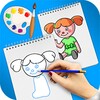 Teach drawing step by step icon