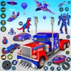 Icon von Police Robot Truck Transformation