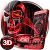 3D Tech Blood Skull Theme icon