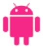 Pink Android Battery icon