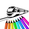 Trains jeu de coloriage icon