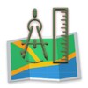Measure It Map Field or Land area measure on map icon