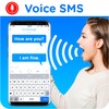 Voice Msg ,write sms by Voice icon