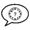 Talking clock icon