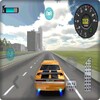 Classic car simulation 3D icon