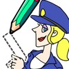 6. Draw Happy Police icon