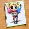 Chibi Cute Girls coloring book icon