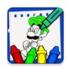 Maria and Luigii coloring book icon