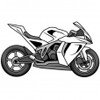 Draw Motorcycles: Sport icon