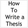 How To Write a Thesis icon