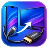USB screen cast HDMI connector 아이콘