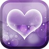 Corazon Purpura Fondo Pantalla icon
