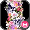 Cool Wallpaper Botanical Skulls. Theme icon