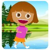 أيقونة dora banana jump