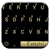 Emoji Keyboard Flat Black Gold icon
