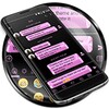 SMS Messages Metallic Pink icon