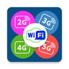 Online 4G internet speed meter icon