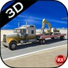 أيقونة Heavy Crane Transporter Truck