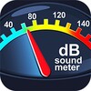 Sound meter in decibels icon