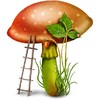 Edible mushroom icon